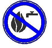 Тушение водой запрещено